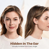 XMENHA Small Mini Invisible Earbuds Headphones Wireless Bluetooth Smallest Discreet Tiny Hidden Earbuds for Work Micro Low Profile Sleep Sleeping Earbud Invisible Mini Ear Buds for Small Ears Canals