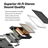 XMENHA Open Ear Headphones Wireless Bluetooth Air Bone Conduction Headphones Head Set with Mic Bone Conduction Earbuds Headset Bone Conducting Earphones Workout Over the Ear Running Earbuds with Earhooks