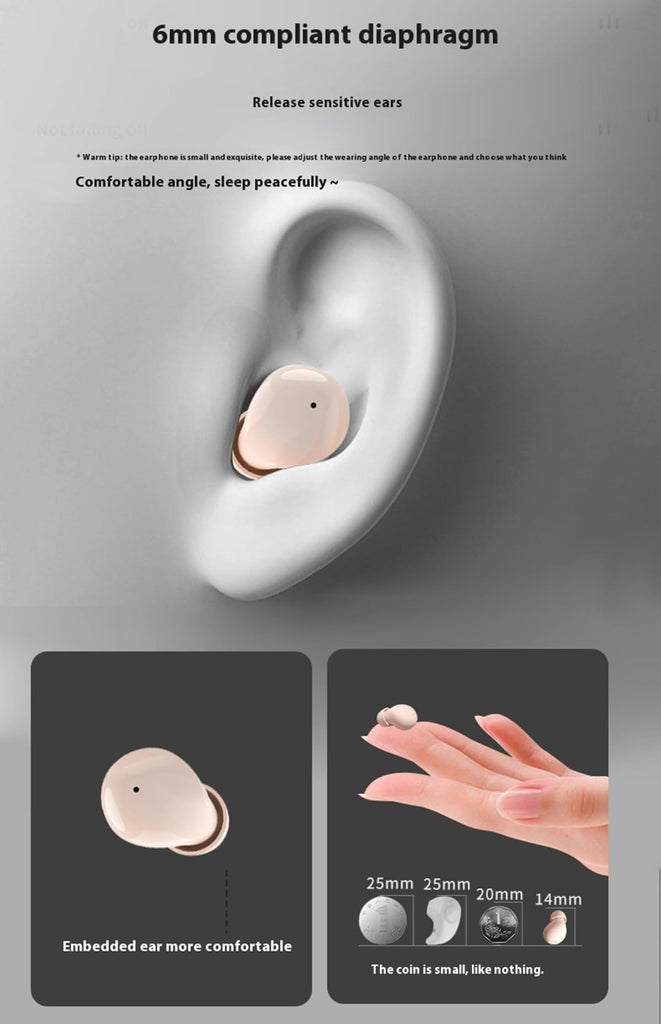 XMENHA Ear Buds Small Mini Invisible Earbuds Wireless Bluetooth Hidden