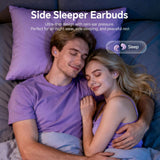 XMENHA Flat Sleep Mini Invisible Earbuds Wireless Bluetooth, Side Sleepers Flat Sleeping Small Tiny Micro Ear Buds Small Ears Low Profile Smallest Discreet Hidden Earbuds Headphones for Work 2-Pack