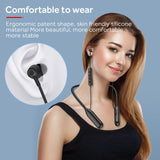 XMENHA Around The Neck Headphones Bluetooth Earbuds Neckband Wireless Neck Band Bluetooth Earbuds Wireless with Neckband Ear Buds Behind Over The Neck Bluetooth Headphones