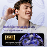 XMENHA Outer Open Ear Clip On Wireless Bluetooth Earbuds Ear Buds Open Ear Cuff Headphones Air Bone Conduction Earbuds
