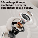 XMENHA Wireless Bluetooth Open Ear Headphones Over Open Ear Earbuds Bone Air Conduction Headphones Out of Ear Over The Ear Earbuds That Don't Go in Your Ear with Over-Ear Hooks