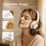 XMENHA ANC Wireless Bluetooth Hybrid Active Noise Cancelling Headphones Green Over the Ear Earphones Sound Cancelling Headphone Headset with Noise Cancellation for Airplane Travel Gym Game Adults
