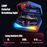 XMENHA Wireless Gaming Earbuds with Microphone Cool Gaming Accessories Noise Cancelling in-Ear Bluetooth Headphones 65ms Touch LED Earphones Waterproof Gamer Headset USB C TWS Stereo 30H Playtime for Gamers