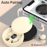 XMENHA Mini Wireless Bluetooth Earbuds 6 Hrs Playtime Lightweight Touch Control Small Bluetooth 5.4 Earbuds Invisible Bluetooth Wireless for Small Ears Fast Charging