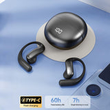 Xmenha Out of Ear Wireless Open Ear Earbuds Over The Ear with Ear Hooks Open Ear Headphones Bluetooth Over Ear Earbuds Bone Conduction Headphones Earphones Wireless