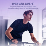 XMENHA Open Ear Ear Clip On Earbuds Wireless Bluetooth Ear Cuff Clip On Ear Buds Headphones Bone Conduction Earbuds Out of Open Ear Headphones Ear Buds Bone Conducting