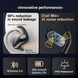 XMENHA Open Ear Over Ear Earbuds Wireless Bluetooth Open Ear Bluetooth Headphones Out of Ear Bone Conduction Earbuds Over The Ear with Ear Hooks Wireless Bone Conduction Headphones Earphones