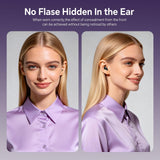 XMENHA Flat Sleep Mini Invisible Earbuds Wireless Bluetooth, Side Sleepers Flat Sleeping Small Tiny Micro Ear Buds Small Ears Low Profile Smallest Discreet Hidden Earbuds Headphones for Work 2-Pack