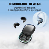 XMENHA Wireless Bluetooth Invisible Sleep Earbuds for Side Sleepers Small Headphones Sleeping Flat Noise Cancelling Earphones Comfortable Sleep Ear Buds for iPhone Android Office Work Audiobooks Music