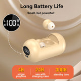 XMENHA Invisible Mini Small Tiny Earbuds Wireless Bluetooth ENC Noise Cancelling In Ear Buds Discreet Headphones Hidden Low-Profile Earphones for Small Ear Canals Men Women Sleep Audiobooks Work Sports