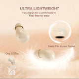 XMENHA Single Earbud Bluetooth Mini Small Invisible Earbuds Wireless Bluetooth One Ear Smallest Micro Tiny Discreet Earbuds For Small Ears Ear Canals Mini Invisible Ear Buds Discreet Headphones For Work