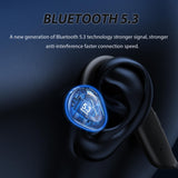 XMENHA Open Ear Headphones Wireless Bluetooth Air Bone Conduction Conducting Headphones Induction Waterproof Earbuds Open Ear Bone Conduction Earbuds Headset Earbud Ear Buds Bonebuds