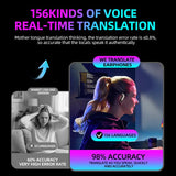 XMENHA Wireless Gaming Open Ear Buds Translation Earbuds Real Time with Ultra-Fine Ear Hooks Loops, Mecha Wrap Around Over the Ear Earbuds Bone Air Conduction Headphones Earphones Wireless Bluetooth