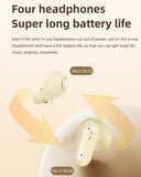 XMENHA 2 Pairs Invisible Small Mini Earbuds Wireless Bluetooth Sleep Hidden Headphones Sleeping Micro Smallest Discreet Tiny Low Profile Earbud Earphone Ear Buds for Small Ear Canal Women, Work, Side Sleeper