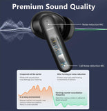 XMENHA Sleeping Active Noise Canceling Earbuds Earphones Wireless Bluetooth Active Noise Cancelling Earbuds for Sleep Noise Reduction Ear Buds Sleeping Noise Cancellation Bluetooth Headphones