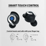 XMENHA True Wireless Bluetooth Earbuds with Microphone - Discreet Tiny Earbuds for Small Ears - Designed for Working Out