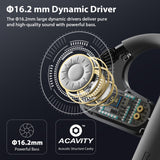 XMENHA OWS Wireless Open Ear Bone Conduction Headphones - Bluetooth 5.4, Waterproof, Ultra Long Playtime, Over Ear Earbuds