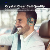 XMENHA Single Over Open Ear Earbud One Ear Buds Air Bone Conduction Headphones Blue Tooth Phone Ear Piece Wireless Bluetooth Earpiece Headset