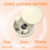 XMENHA Mini Wireless Bluetooth Earbuds 6 Hrs Playtime Lightweight Touch Control Small Bluetooth 5.4 Earbuds Invisible Bluetooth Wireless for Small Ears Fast Charging