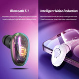 XMENHA Wireless Mini Single Earbud Mini Single Bluetooth Headphones Invisible Earbuds Wireless Headphones for Small Ear Bluetooth Earpiece with Mic Single Ear Mini in-Ear Headset for Work