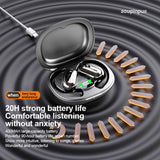 XMENHA Out of Ear Open Ear Headphones Wireless Ear OWS Hanging Earphones 5.4 Bluetooth Air Bone Conduction Around Over The Ear TWS Wireless Earbuds Workout Outside The Ear Headphones Ear Buds with Earhooks