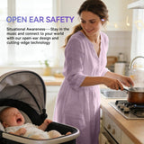 XMENHA Wireless Bluetooth Open Ear Earbuds Over The Ear Open Ear Headphones Bone Air Conduction Earbuds that Don't Go in Your Ear with Over-Ear Hooks Out of Ear Headphones