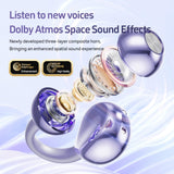 XMENHA Outer Open Ear Clip On Wireless Bluetooth Earbuds Ear Buds Open Ear Cuff Headphones Air Bone Conduction Earbuds