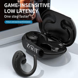 XMENHA Sport Wireless Over The Ear Earbuds with Earhooks Wrap Around Earphones Bluetooth Running Workout Headphones with Ear Hook Noise Canceling Sports Running Over The Ear Earbuds