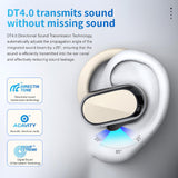 XMENHA Wireless Ear Hanging Bluetooth Headset Open Ear Air Bone Conduction Earbuds Earless Out of Ear Headphones Wireless Bluetooth Adjustable Overr The Ear Earbuds OWS Open Ear Buds