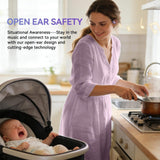 XMENHA Over Open Ear Earbuds Wireless Bluetooth Open Ear Headphones Bone Air Conduction Earbuds That Don't go in Your Ear with Over-Ear Hooks Running Headphones