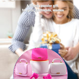 XMENHA Cute Pink Kids Earbuds Ear Buds Girls Hot Pink Bag Wireless Bluetooth Earbuds for Small Ears Women Kids for School, TWS True Wireless Kids Earbud Earphones Kawai Blue Tooth Ear Buds for iPhone Android