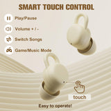 XMENHA Wireless Bluetooth Sleep Earbuds In Ear Noise Cancelling Soft Headphones for Side Sleeping Tiny Small Invisible Comfortable Earbuds Wireless Bluetooth Mini Ear Buds Sleep Earphones for Side Sleepers