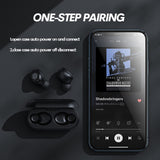 XMENHA True Wireless Earbuds Bluetooth in-Ear Headphones 5.2 Small Tiny Invisible Earbuds Wireless Bluetooth Discreet Bluetooth Earbuds for Work Blue Tooth Ear Buds Wireless Earphones with Mini Earbuds Case