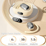 XMENHA Out of Ear Open Ear Earbuds Over The Ear Outside Outer Open Ear Headphones Wireless Air Bone Conduction Earbuds Outer Outside Ear Bone Conduction Headphones Out of Ear Over The Ear Buds