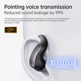 XMENHA Open Ear Headphones Wireless Bluetooth 5.4 Sports Over Outer Ear Earbuds with Hooks Gym OWS IPX5 Waterproof Air Conduction Earphones Secure Fit Comfortable for Travel Commuting Running Driving
