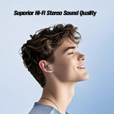 XMENHA Wireless Gaming Earbuds for PC with Mic 2.4GHz Dongle Low Latency ANC Noise Cancelling Earbuds in Ear Gaming Headphones Earphone Ear Buds Compatible with Meta Quest 2, Steam Deck, PS4, PS5, PC, Switch