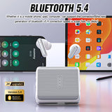 XMENHA 2 Pack Wireless Bluetooth Earbuds Ear Buds, 2 Pairs of Blue Tooth 5.4 Ear Buds Wireless Earphones Small Mini Earbuds and Sports Running Working Out Waterproof Fitness Headphones