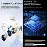 XMENHA Wireless Bone Conduction Ear Clip Headphones Bluetooth Earbuds Open Ear Headsets