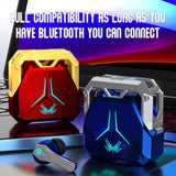 XMENHA Blue True Wireless Earbuds with Mic Microphone Bluetooth 5.3 TWS Wireless Gaming Earbuds Low Latency Blue Tooth Ear Buds in Ear Headphones