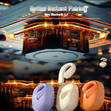 XMENHA OWS Open Ear Bluetooth Earbuds, Hanging Earphones 5.4, Over the Ear Air Bone Conduction Headphones, Wireless Running Outer Ear Buds for Small Ears