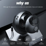 XMENHA Out of Ear Open Earbuds Earless Headphones Bluetooth Outside Ear for Ows Open Owls Hanging Earphones 5.4 Bluetooth Open Ear Hanging Headset Temple Headphones Air Bone Conduction Earbuds Over The Ear