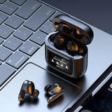 XMENHA Tws Bluetooth Touch Screen Earbuds With Screen Active Noise Cancelling Anc Tws Wireless Touchscreen Earbuds For Small Ears Canals For Iphone Android Blue Tooth Ear Buds Wireless Earphones Bluetooth