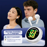 XMENHA Touch Screen Earbuds Blue Tooth Ear Buds with Smart LCD Touchscreen Case AI Language Translator Translation Cool Wireless Earbuds Real Time Bluetooth 5.4 Headphones with Screen