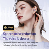 XMENHA Outer Open Ear Clip On Wireless Bluetooth Earbuds Ear Buds Open Ear Cuff Headphones Air Bone Conduction Earbuds