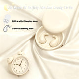 XMENHA Flat Mini Small Invisible Sleep Earbuds Wireless Bluetooth Invisible Ear Buds Headphones Smallest Micro Tiny Discreet Hidden Earbuds for Work Sleeping Side Sleeper