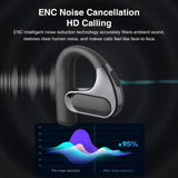 XMENHA OWS Wireless Open Ear Bone Conduction Headphones - Bluetooth 5.4, Waterproof, Ultra Long Playtime, Over Ear Earbuds