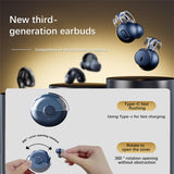 XMENHA Wireless Bone Conduction Ear Clip Headphones Bluetooth Earbuds Open Ear Headsets