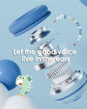 XMENHA Kids Headphones with Microphone for School - Wireless Boy Girls Noise Cancelling Ear Protection Bluetooth Headphones Foldable Children Volume Limiting for iPad Kindle Airplane Travel Tablet